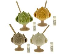 Ingrosso e Risparmio Profumatore per Ambienti pumo pugliese in Porcellana e Legno - Scatola, Bacchette ed Essenza Incluse - bomboniere Originali Matrimonio