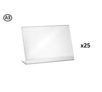 Ingrosso L Supporto Orizzontale A3 A4 A5 A6 Espositore Portadepliant In Acrilico