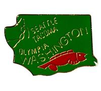 Ingrosso Lotto Di 50 Washington Smalto Stato Mappa Cappello Risvolto Pin (Ace -