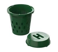 Inground Worm Composter, Garden Compost Bin with Ventilation Holes, Underground Compost Container for Backyard Garden Raised Bed Vegetable Plot