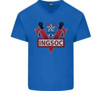 Ingsoc George Orwell Inglese Socialismo 1994 Uomo Scollo A V T-Shirt