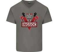 Ingsoc George Orwell Inglese Socialismo 1994 Uomo Scollo A V T-Shirt
