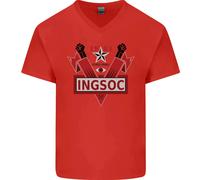 Ingsoc George Orwell Inglese Socialismo 1994 Uomo Scollo A V T-Shirt