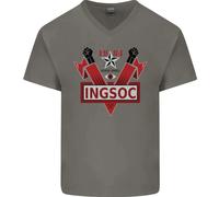 INGSOC George Orwell Socialismo Inglese 1994 Maglietta In Cotone A V Per Uomo