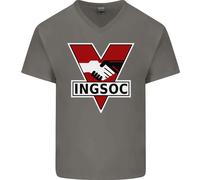 INGSOC George Orwell Socialismo Inglese 1994 Maglietta In Cotone A V Per Uomo