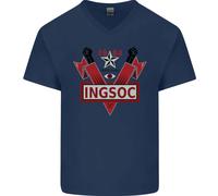 INGSOC George Orwell Socialismo Inglese 1994 Maglietta In Cotone A V Per Uomo