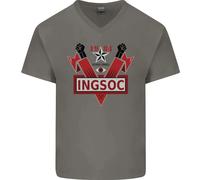 INGSOC George Orwell Socialismo Inglese 1994 Maglietta In Cotone A V Per Uomo