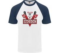 INGSOC George Orwell Socialismo Inglese 1994 Maglietta S/S Da Baseball Uomo