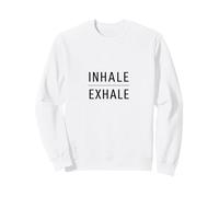 Inhale Exhale Design Minimalista - Grafica di Meditazione Felpa