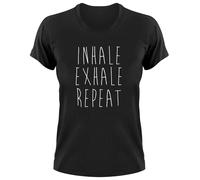 Inhale Exhale Repeat Donna T-Shirt Yoga Om Shiva Shakti Pilates