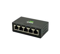 InHand Networks Switch Ethernet Gigabit 5 Porte, Unmanaged Network Switch, Case in Metallo Robusto, Senza Ventola, Plug & Play, Desktop/Montaggio a Parete, per Casa e Ufficio (Alimentatore EU)