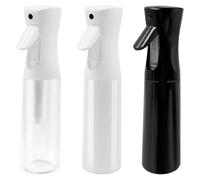 inheming 3 Pezzi Spray Bottle Spruzzino Capelli,300ML, Flacone Spray per Acqua Continua Vuoto, Flacone Spray per Ricci