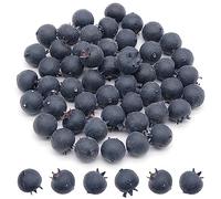 inheming 50 bacche realistiche, mirtilli artificiali, mirtilli, mirtilli, frutta artificiale, frutta, cibo, frutta, modello, cucina, oggetti di scena, decorazione da tavolo in fattoria