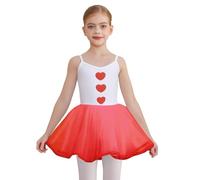inhzoy Costume da Eros Bambina Costumi Cupido Angelo dell'Amore per Carnevale Halloween Vestito da Danza Classica Ballerina Costume Dea Romana Toga Abito Giochi di Ruolo Rosso 5-6 anni