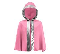 inhzoy Costume da Pugile per Bambino e Ragazzo Mantello da Boxe Muay Thai MMA Kickboxing con Cappuccio Accappatoio da Combattimento Martial Arts Argento rosa 15-16 anni