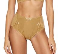inhzoy Donna Slip Strappabili Facile da Pulire Unisex Pantaloncini Impermeabile Mini Perizoma String Mutande Brasiliana Mutande Buco Casuale Cachi 3XL