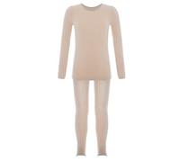 inhzoy Set di Biancheria Intima Termica Traspirante per Bambini Ragazzi Intimo Termico Caldo Inverno Completo Due Pezzi Maglietta Maglia Manica Lunga e Pantaloni Leggings Nudo A 12-14 Anni