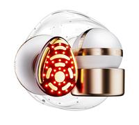 INIA SPHERA Dispositivo facciale a microcorrente 8 in 1 aggiornato per viso e collo - Luce rossa, strumento di bellezza termico e rinfrescante, 5 modalità personalizzate, stimolazione della pelle a