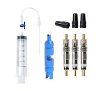 Iniettore Del Sigillante Per Pneumatici Tubeless - Kit Di Iniettore Sigillante Tubeless | Siringa Set Di Set Di Sigillanti Per Pneumatici Da 8 Pezzi | Strumenti Per La Riparazione Dei Freni Per Valvol