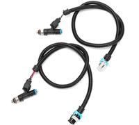 Iniettore Di Carburante OEM 0280158197 GX1111IJ117XG 1204318 2 Paia Ugello Di Iniezione Carburante + Connettore Cablaggio Per Polaris Per Ranger Per RZR XP 800