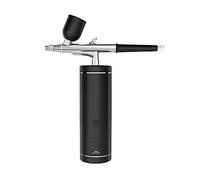 Iniettore di ossigeno Mini kit compressore d'aria Pistola a spruzzo Aerografo for nail art Tattoo Craft Cake Paint Nano Fog Mist Sprayer Controllo Preciso(Black)