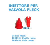 INIETTORE GOLA - UGELLO RICAMBIO VALVOLA ADDOLCITORE FLECK COD. 10913-0 10914-0