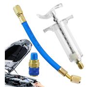 Iniettore Olio AC Per Auto - Riempitore di Olio Refrigerante per Automobili,Iniettore Liquido Refrigerante Antigoccia per Uso Marino, Camion, Autocaravan, Auto, Garage, Officina