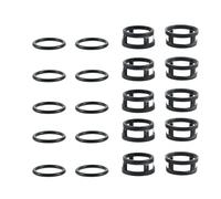 Iniettore per auto Kit di riparazione 10 O-ring per microfiltro iniettore carburante per Buick/Chevrolet/GMC/Isuzu/Oldsmobile V8 15905