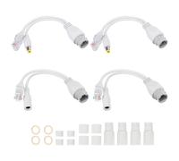 Iniettore POE 12V + Kit Divisore Adattatore POE Passivo Bianco 2pz