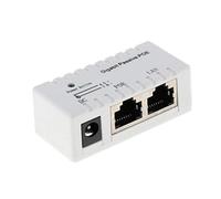Iniettore PoE passivo su dati Ethernet-RJ45 a RJ45 PoE - Bianco