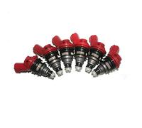 Iniettori di Carburante 6 Pezzi da 270 CC Adatti per Nissan 300ZX 30 dal 93 al 96 Flusso di Alimentazione Laterale Rosso Abbinato