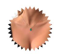 Inilbran Boho Collana Smeraldo Goccia Verde Cristallo Choker Catena Gioielli Per Le Donne E Le Ragazze