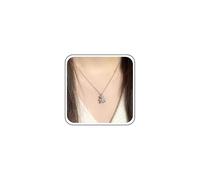Inilbran Boho Cristallo Orso Collana Choker Vintage Cubic Zirconia - Carino Strass Ciondolo Argento Pieno Cz Catena Gioielli Per Le Donne