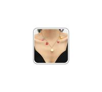 Inilbran Boho Fragola Collana Choker Acrilico Uva Collana Choker Vintage Ciliegia Collana Dangle Catena D'oro Limone Collana Pendente Per Le Donne E Le Ragazze