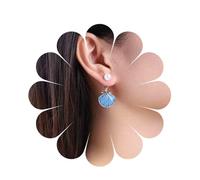 Inilbran Boho Orecchini Conchiglia Blu Smerlo Orecchini A Goccia Perla Vintage Orecchini Spiaggia Smerlo Conchiglia Penzoloni Gioielli Per Donne E Ragazze