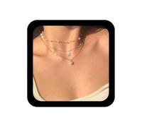 Inilbran Boho Perla Choker Stratificato Cristallo Farfalla Collana Choker Matrimonio Perla Catena Collana Vintage Farfalla Collare Catena Per Le Donne