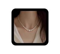 Inilbran Boho Perla Girocollo Collana Vintage Rotonda Imitazione Collana Perla Bianca Catena Collane Matrimonio Delicato Perle Filo Collane Gioielli Per Le Donne