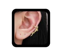 Inilbran Boho Squalo Orecchini Orecchini Vintage Piccolo Squalo Bracciale Cartilagine Orecchini D'oro Pesce Avvolgere Orecchino A Cerchio Mare Oceano Animale Non Forato Orecchino Gioielli Per Le Donne