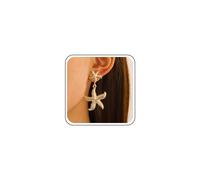 Inilbran Boho Stella Marina Orecchini Esagerato Stella Marina Dangle Orecchini Vintage Stella Pesce Goccia Orecchini Estate Spiaggia Stella Marina Gioielli Per Le Donne E Le Ragazze (oro)