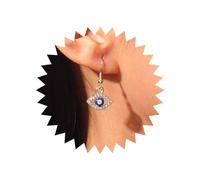 Inilbran Boho Strass Malocchio Orecchini D'oro Cristallo Malocchio Goccia Orecchini Blu Occhio Del Diavolo Penzolare Orecchini Bling Cz Malocchio Protezione Orecchini Per Le Donne E Le Ragazze