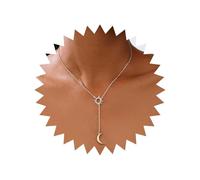 Inilbran Boho Sun Moon Pendant collier Gold Moon Langle Vintage Sun y Lariat Réglable Crécable Céleste Choker Bijoux pour les femmes