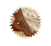 Inilbran Cavigliere A Girasole A Strati Boho Cavigliera In Corda Di Canapa Nera Cavigliera In Corda Di Cera Vintage Cavigliera A Girasole D'argento Cavigliera A Girasole Vintage Cavigliera A Catena