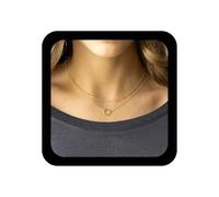 Inilbran Collana A Girocollo A Strati Boho Collana A Cerchi Vuoti Vintage Collane A Catena A Sfere D'oro Collane Con Ciondolo Rotondo Impilabili Gioielli Da Donna