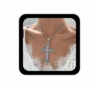 Inilbran Collana Boho Croce Esagerata Vintage Punk Collana Catena Croce Grande Gotica Religiosa Cristiana Gioielli Per Donne E Ragazze
