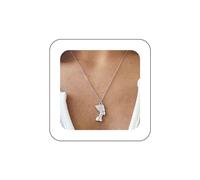 Inilbran Collana Boho Regina Egiziana Collana Girocollo Testa Nefertiti Collana con Ciondolo Faraone Egiziano Vintage Collana Antica Regina Re Nefertiti Collana con Catena di Gioielleria per Donne e