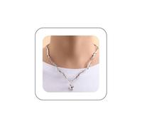 Inilbran Collana con Sfera a Punta Spinata Punk Collana con Pendente Starburst Vintage Collana Girocollo con Stella Spina in Argento Collana con Catena a Stella Meteora Regolabile Gioielli per Donna