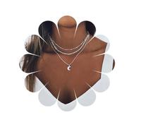 Inilbran Collana Girocollo Luna A Strati Boho Collana Ciondolo Luna D'argento Collana Luna Crescente Vintage Collana Luna Personalizzata Collana Figaro Gioielli Per Donne E Ragazze