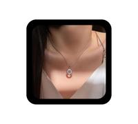 Inilbran Girocollo di collana da sole Boho Crystal Collana a ciondolo da sole vintage Catena di collane di girasole vuote Collane dei fiori di sole per donne (argento)