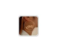 Inilbran Orecchini A Cerchio Boho Grandi Orecchini A Cerchio Vuoto Esagerati Orecchini D'oro Lettera Amore Gioielli A Cerchio Vintage Iniziale Amore Orecchini Per Donne E Ragazze