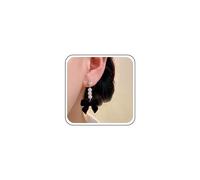Inilbran Orecchini A Fiocco Di Perle Boho Orecchini A Fiocco Di Velluto Vintage Orecchini A Fiocco Di Velluto Nero Orecchini A Fiocco Di Natale Orecchini A Fiocco Per Donne E Ragazze